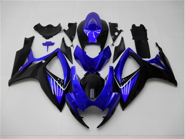 Großhandel GSXR 600 / 750 K6 2006-2007 Motorrad Verkleidungen & Plastik - Blau Schwarz Großhandel GSXR 600 / 750 K6 2006-2007 Motorrad Verkleidungen & Plastik - Blau Schwarz