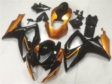 Großhandel GSXR 600 / 750 K6 2006-2007 Motorrad Verkleidung - Schwarz Orange