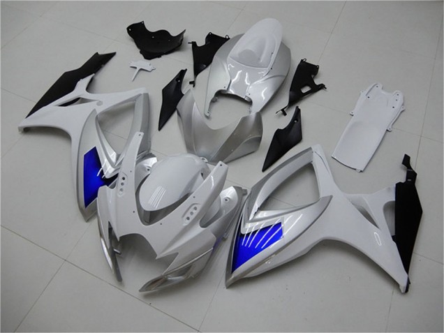 Großhandel GSXR 600 / 750 K6 2006-2007 Motorrad Verkleidung - Weiß Blau Großhandel GSXR 600 / 750 K6 2006-2007 Motorrad Verkleidung - Weiß Blau
