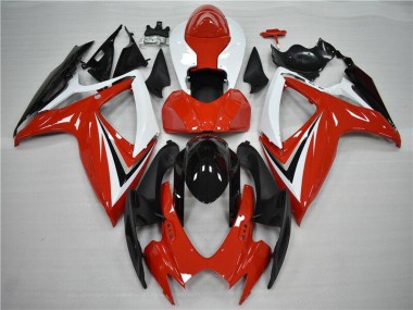Großhandel GSXR 600 / 750 K6 2006-2007 Motorrad Vollverkleidung - Rot Schwarz