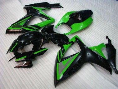 Großhandel GSXR 600 / 750 K6 2006-2007 Motorrad Verkleidungen - Grün Schwarz