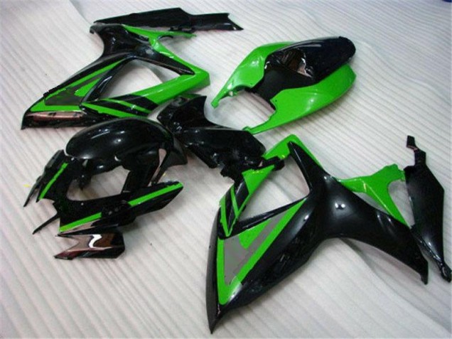 Großhandel GSXR 600 / 750 K6 2006-2007 Motorrad Verkleidungen - Grün Schwarz Großhandel GSXR 600 / 750 K6 2006-2007 Motorrad Verkleidungen - Grün Schwarz