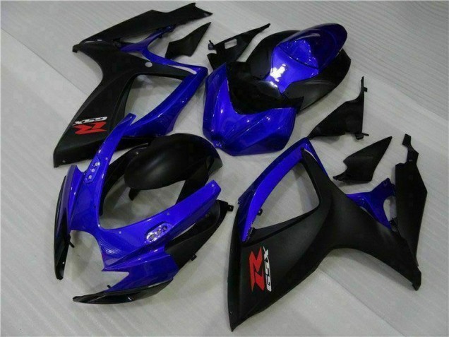 Großhandel GSXR 600 / 750 K6 2006-2007 Motorrad Verkleidungen - Blau Schwarz Großhandel GSXR 600 / 750 K6 2006-2007 Motorrad Verkleidungen - Blau Schwarz