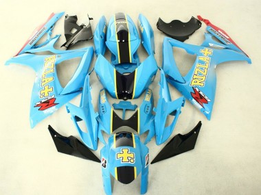 Großhandel GSXR 600 / 750 K6 2006-2007 Motorrad Vollverkleidung - Blau Schwarz