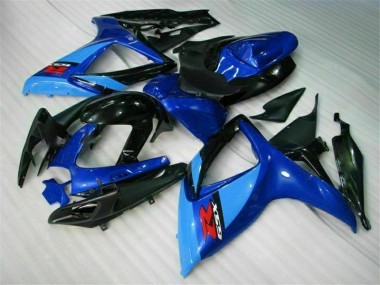 Großhandel GSXR 600 / 750 K6 2006-2007 Motorrad Verkleidungen Komplett Sets - Blau