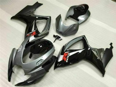 Großhandel GSXR 600 / 750 K6 2006-2007 Motorrad Verkleidungen - Silber Grau