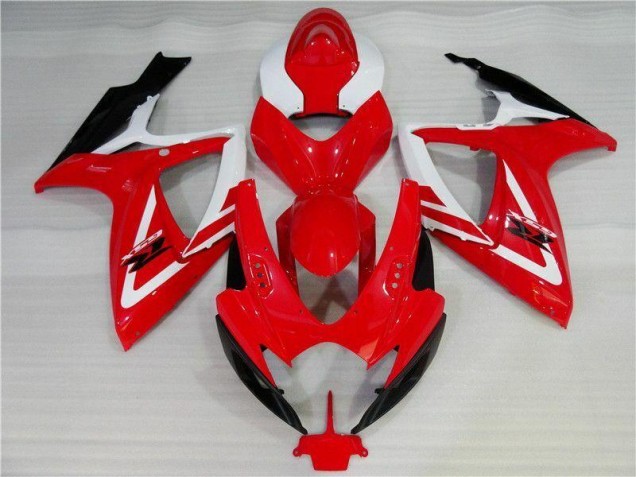 Großhandel GSXR 600 / 750 K6 2006-2007 Motorrad Verkleidungen - Rot Weiß Großhandel GSXR 600 / 750 K6 2006-2007 Motorrad Verkleidungen - Rot Weiß