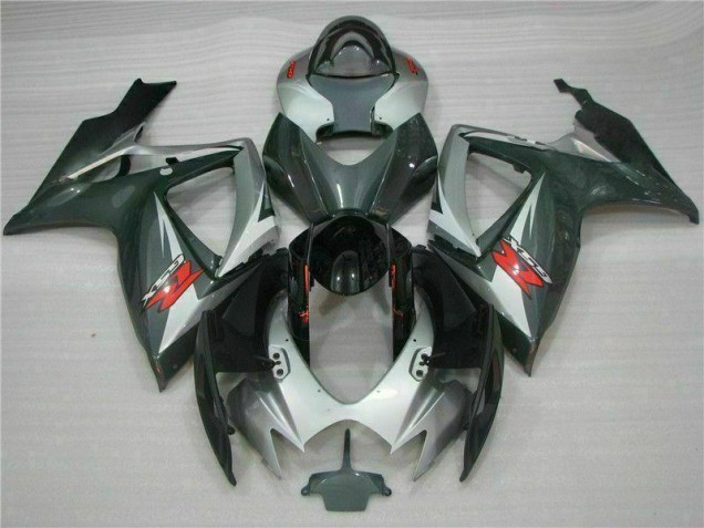 Großhandel GSXR 600 / 750 K6 2006-2007 Motorrad Verkleidungen - Silber Schwarz Großhandel GSXR 600 / 750 K6 2006-2007 Motorrad Verkleidungen - Silber Schwarz