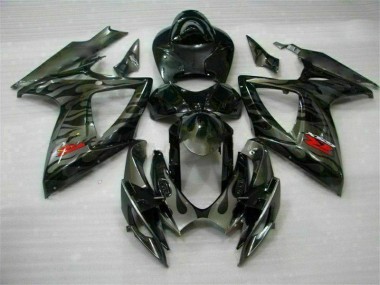 Großhandel GSXR 600 / 750 K6 2006-2007 Motorrad Verkleidung & Plastik - Schwarz