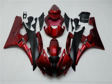 Großhandel R6 2006-2007 Motorrad Verkleidung - Rot Schwarz