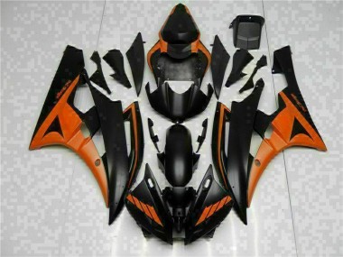 Großhandel R6 2006-2007 Motorrad Verkleidungen - Orange Schwarz