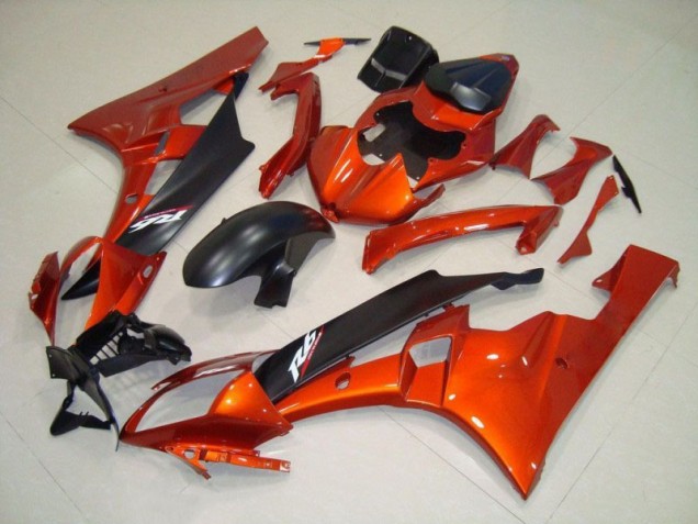 Großhandel R6 2006-2007 Motorrad Verkleidung - Orange Matt schwarz Großhandel R6 2006-2007 Motorrad Verkleidung - Orange Matt schwarz