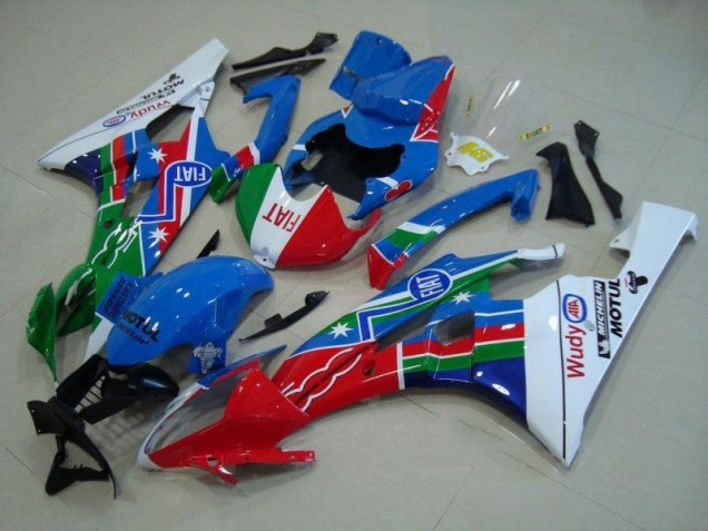 Großhandel R6 2006-2007 Motorrad Verkleidungen - Blau Rot Weiß Grün Großhandel R6 2006-2007 Motorrad Verkleidungen - Blau Rot Weiß Grün