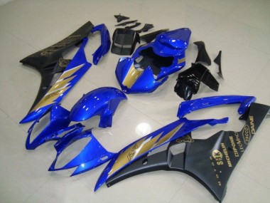 Großhandel R6 2006-2007 Motorrad Verkleidung - Schwarz Blau mit Gold Aufkleber