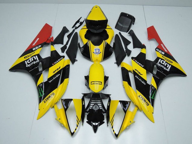 Großhandel R6 2006-2007 Motorrad Verkleidungen - Gelb Schwarz Monster Großhandel R6 2006-2007 Motorrad Verkleidungen - Gelb Schwarz Monster