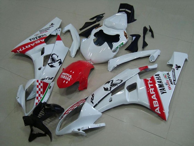 Großhandel R6 2006-2007 Motorrad Verkleidungen - Weiß Rot Abarth Großhandel R6 2006-2007 Motorrad Verkleidungen - Weiß Rot Abarth
