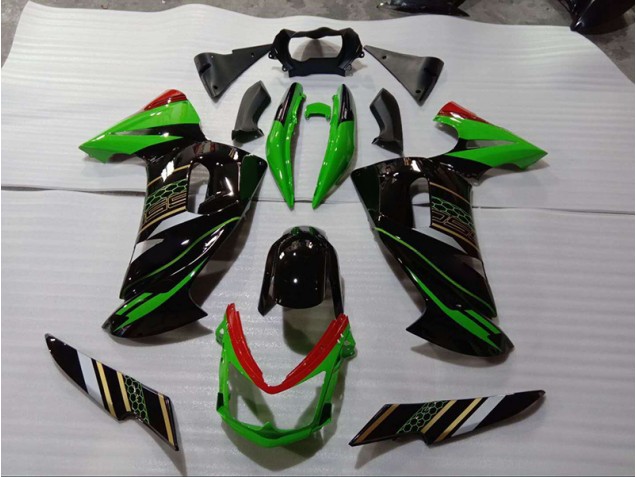 Großhandel EX650 2006-2008 Motorrad Verkleidungen - Grün Schwarz Großhandel EX650 2006-2008 Motorrad Verkleidungen - Grün Schwarz