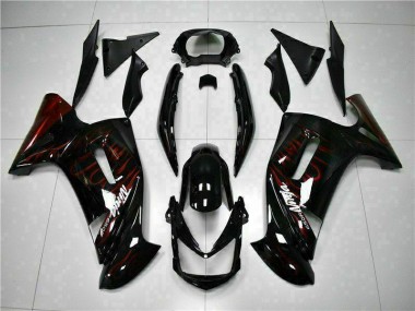 Großhandel EX650 2006-2008 Motorrad Verkleidungen - Rot Flamme