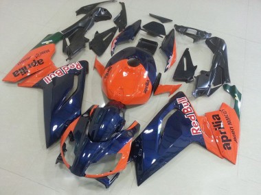 Großhandel RS 125 2006-2011 Motorrad Verkleidungen - Orange und Dunkel blau