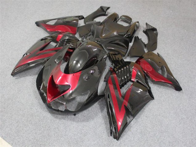 Großhandel ZX14R ZZR 1400 2006-2011 Motorrad Verkleidung - Schwarz Rot Großhandel ZX14R ZZR 1400 2006-2011 Motorrad Verkleidung - Schwarz Rot