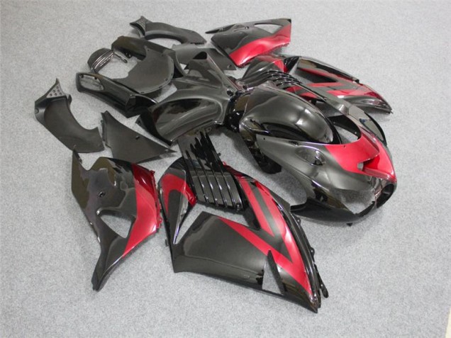 Großhandel ZX14R ZZR 1400 2006-2011 Motorrad Verkleidung - Schwarz Rot Großhandel ZX14R ZZR 1400 2006-2011 Motorrad Verkleidung - Schwarz Rot