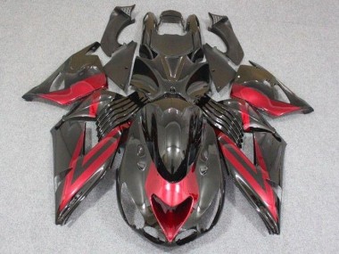 Großhandel ZX14R ZZR 1400 2006-2011 Motorrad Verkleidung - Schwarz Rot