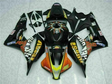 Großhandel CBR 600 RR 2007-2008 Motorrad Verkleidungen - Schwarz Gelb Repsol 46