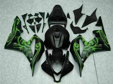 Großhandel CBR 600 RR 2007-2008 Motorrad Verkleidungen - Schwarz Grün