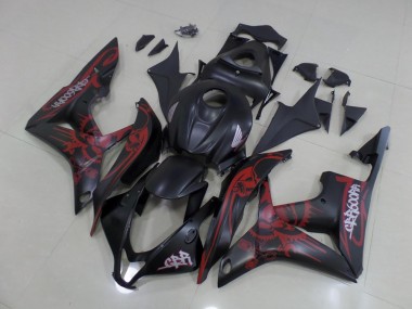Großhandel CBR 600 RR 2007-2008 Motorrad Verkleidungen - Schwarz Rot