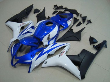 Großhandel CBR 600 RR 2007-2008 Motorrad Verkleidungen - Blau Weiß Matt Schwarz