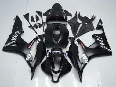 Großhandel CBR 600 RR 2007-2008 Motorrad Verkleidungen - Matt Schwarzer Repsol