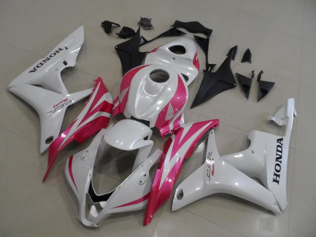 Großhandel CBR 600 RR 2007-2008 Motorrad Verkleidungen - Perl Weiß mit Rosa