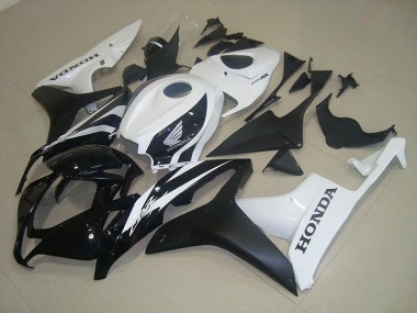 Großhandel CBR 600 RR 2007-2008 Motorrad Verkleidungen - Matt Schwarz Weiß