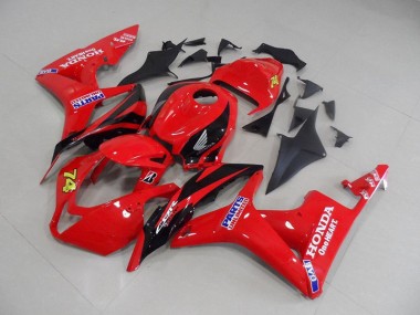 Großhandel CBR 600 RR 2007-2008 Motorrad Verkleidungen - Rot Schwarz Rennen