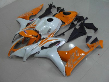 Großhandel CBR 600 RR 2007-2008 Motorrad Verkleidungen - Perl Weiß Orange