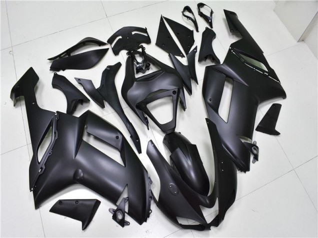 Großhandel ZX6R 2007-2008 Motorrad Verkleidungen - Matt Schwarz
