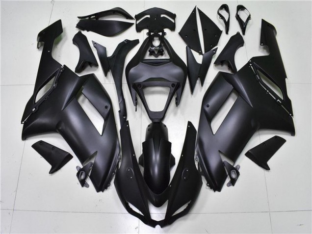 Großhandel ZX6R 2007-2008 Motorrad Verkleidungen - Matt Schwarz