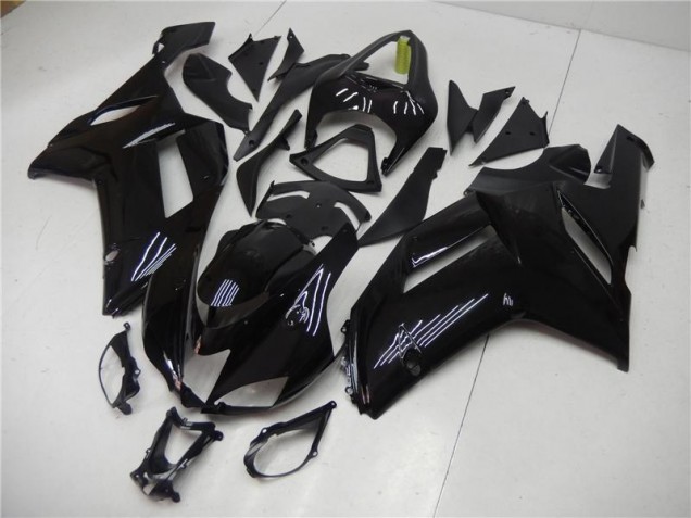 Großhandel ZX6R 2007-2008 Motorrad Verkleidung - Glänzend Schwarz