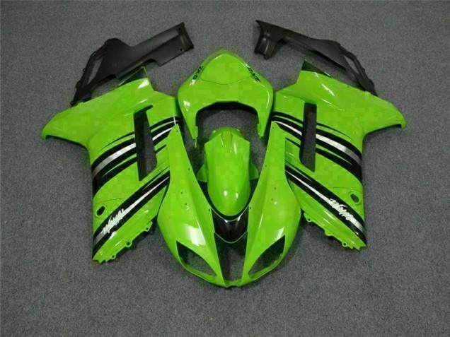 Großhandel ZX6R 2007-2008 Motorrad Verkleidungen - Grün Schwarz Großhandel ZX6R 2007-2008 Motorrad Verkleidungen - Grün Schwarz