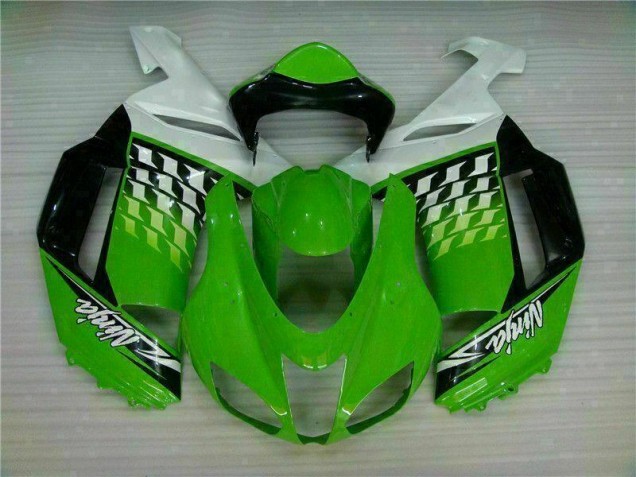 Großhandel ZX6R 2007-2008 Motorrad Verkleidungen - Grüner Weißer Ninja Großhandel ZX6R 2007-2008 Motorrad Verkleidungen - Grüner Weißer Ninja
