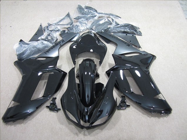 Großhandel ZX6R 2007-2008 Motorrad Verkleidungen - Schwarz Silber Großhandel ZX6R 2007-2008 Motorrad Verkleidungen - Schwarz Silber