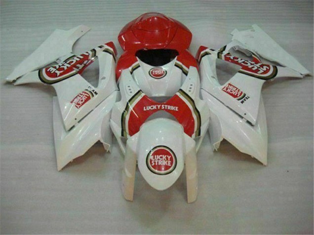 Großhandel GSXR 1000 K7 2007-2008 Motorrad Verkleidungen - Rot Weiß