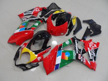 Großhandel GSXR 1000 K7 2007-2008 Motorrad Verkleidungen - Rot und Grün