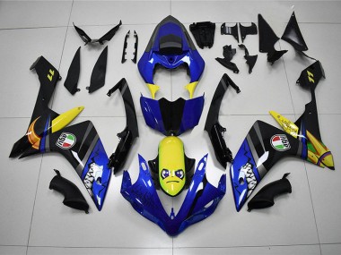 Großhandel R1 2007-2008 Motorrad Verkleidungen - Blau Hai