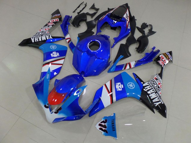 Großhandel R1 2007-2008 Motorrad Verkleidungen - Blau Weiß Schwarz Aufkleber Großhandel R1 2007-2008 Motorrad Verkleidungen - Blau Weiß Schwarz Aufkleber