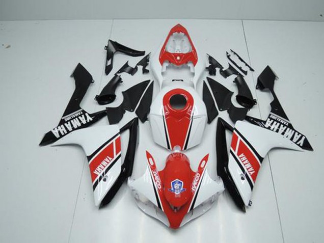 Großhandel R1 2007-2008 Motorrad Verkleidungen - Fabrik Rot Weiß Großhandel R1 2007-2008 Motorrad Verkleidungen - Fabrik Rot Weiß
