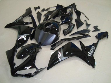 Großhandel R1 2007-2008 Motorrad Verkleidungen - Glänzend Schwarz Weiß