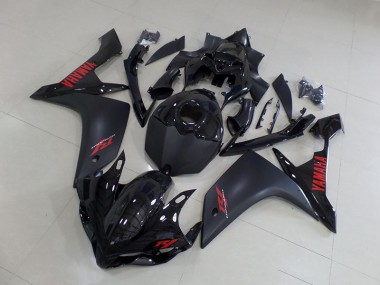 Großhandel R1 2007-2008 Motorrad Verkleidungen - Matt Schwarz Rot