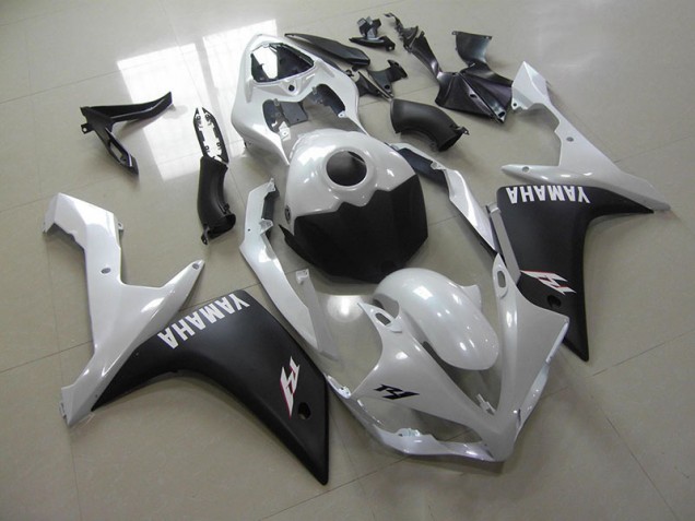 Großhandel R1 2007-2008 Motorrad Verkleidungen - Perl Weiß Matt Schwarz Großhandel R1 2007-2008 Motorrad Verkleidungen - Perl Weiß Matt Schwarz