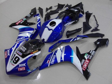 Großhandel R1 2007-2008 Motorrad Verkleidungen - Weiß Blau